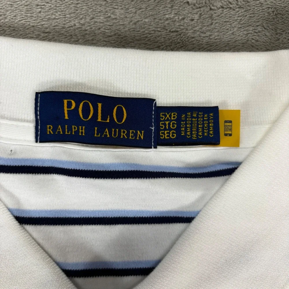 NEW Polo Ralph Lauren Polo Shirt Mens 5XB Striped Short Sleeve Big & Tall